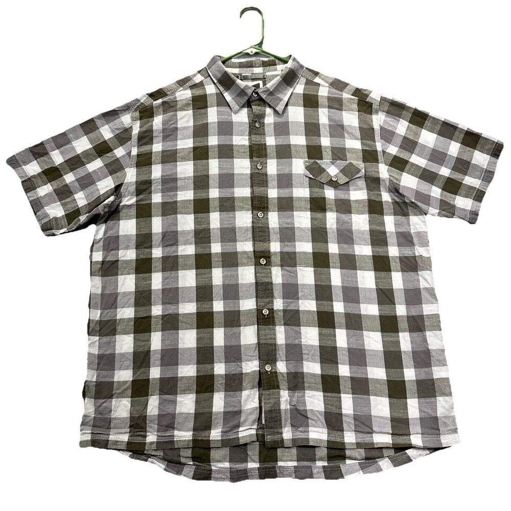 Mountain Khakis shirt mens size XXL short sleeve‎ plaid button up Lightweight